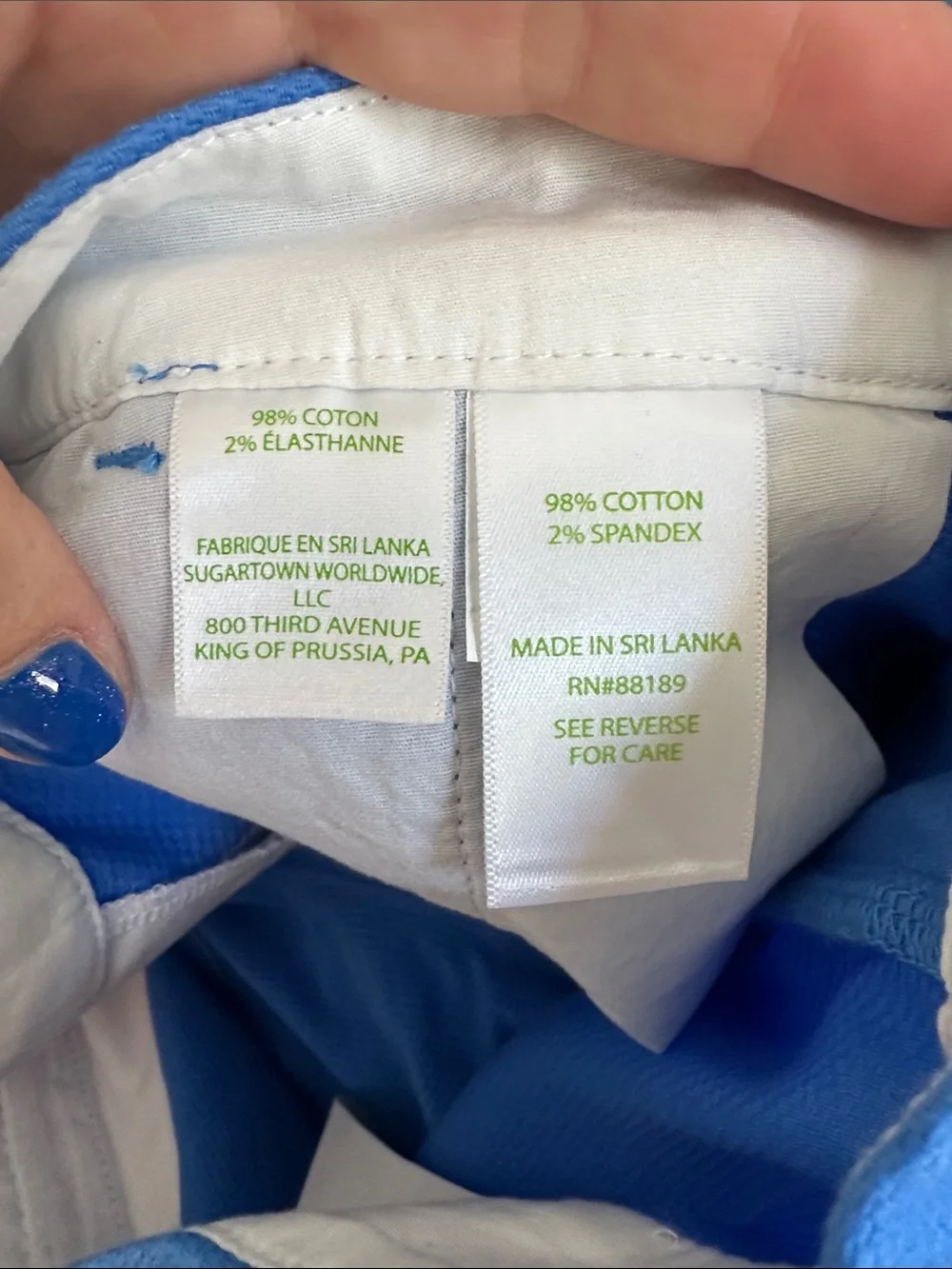 NWT, Lilly Pulitzer Buttercup Stretch Short in Bennet Blue, Size 10